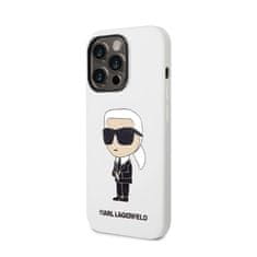 Karl Lagerfeld Karl Lagerfeld Silikonsko ohišje NFT Ikonik - iPhone 14 Pro Max (belo)