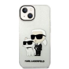 Karl Lagerfeld Karl Lagerfeld IML Glitter NFT Karl &amp; Choupette - Ohišje za iPhone 14 Plus (prozorno)