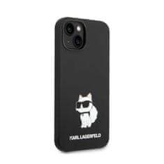 Karl Lagerfeld Karl Lagerfeld Silikonski ovitek NFT Choupette - iPhone 14 Plus (črn)