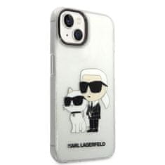 Karl Lagerfeld Karl Lagerfeld IML Glitter NFT Karl &amp; Choupette - Ohišje za iPhone 14 Plus (prozorno)