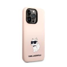 Karl Lagerfeld Karl Lagerfeld Silikonsko ohišje NFT Choupette - iPhone 14 Pro Max (roza)