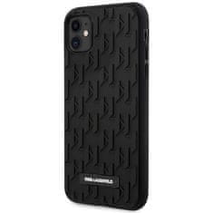 Karl Lagerfeld Karl Lagerfeld Monogram 3D Pattern - Ohišje za iPhone 11 (črno)