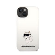 Karl Lagerfeld Karl Lagerfeld Silikonski ovitek NFT Choupette - iPhone 14 Plus (bel)