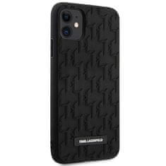 Karl Lagerfeld Karl Lagerfeld Monogram 3D Pattern - Ohišje za iPhone 11 (črno)