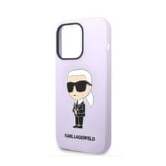 Karl Lagerfeld Karl Lagerfeld Silikonsko ohišje NFT Ikonik - iPhone 14 Pro Max (vijolično)