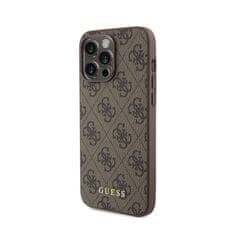 Guess Guess 4G Metal Gold Logo - Ohišje za iPhone 15 Pro Max (rjavo)