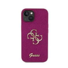 Guess Guess Glitter Script Big 4G - Ohišje za iPhone 15 (vijolično)