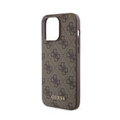 Guess Guess 4G Metal Gold Logo - Ohišje za iPhone 15 Pro Max (rjavo)