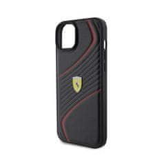 Ferrari Kovinski logotip Ferrari Twist - ohišje za iPhone 15 Plus (črno)