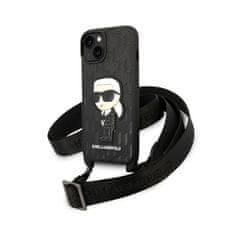 Karl Lagerfeld Karl Lagerfeld NFT Monogram Ikonik Patch - Ohišje za iPhone 14 (črno)