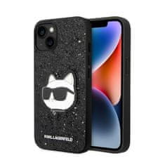 Karl Lagerfeld Karl Lagerfeld NFT Glitter Choupette Patch - ovitek za iPhone 14 Plus (črn)