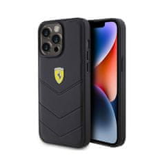 Ferrari Prešiti kovinski logotip Ferrari - Ohišje za iPhone 15 Pro Max (črno)