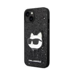 Karl Lagerfeld Karl Lagerfeld NFT Glitter Choupette Patch - ovitek za iPhone 14 Plus (črn)