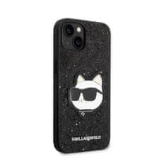 Karl Lagerfeld Karl Lagerfeld NFT Glitter Choupette Patch - ovitek za iPhone 14 Plus (črn)