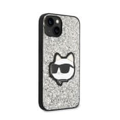 Karl Lagerfeld Karl Lagerfeld NFT Glitter Choupette Patch - ovitek za iPhone 14 Plus (srebrn)