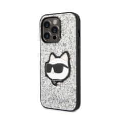 Karl Lagerfeld Karl Lagerfeld NFT Glitter Choupette Patch - Ohišje za iPhone 14 Pro Max (srebrno)