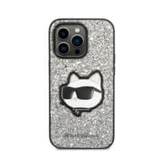 Karl Lagerfeld Karl Lagerfeld NFT Glitter Choupette Patch - Ohišje za iPhone 14 Pro Max (srebrno)