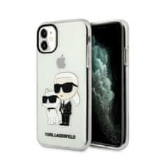 Karl Lagerfeld Karl Lagerfeld IML Glitter NFT Karl &amp; Choupette - etui za iPhone 11 (prozoren)