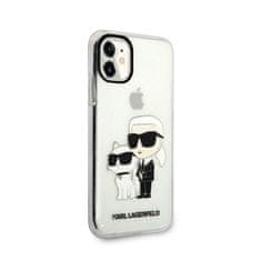 Karl Lagerfeld Karl Lagerfeld IML Glitter NFT Karl &amp; Choupette - etui za iPhone 11 (prozoren)