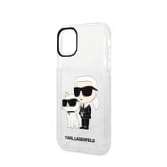 Karl Lagerfeld Karl Lagerfeld IML Glitter NFT Karl &amp; Choupette - etui za iPhone 11 (prozoren)