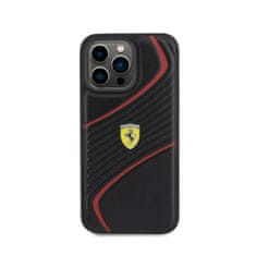 Ferrari Kovinski logotip Ferrari Twist - Ohišje za iPhone 15 Pro Max (črno)