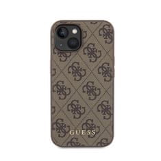 Guess Guess 4G Metal Gold Logo - Ohišje za iPhone 15 (rjavo)