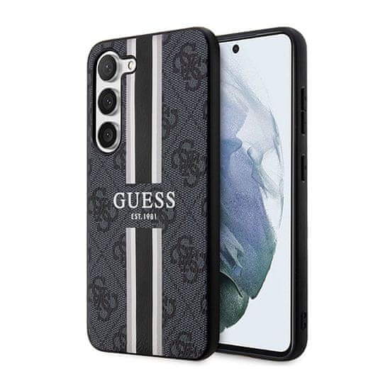 Guess Guess 4G Printed Stripe - Ohišje za Samsung Galaxy S23 (črno)