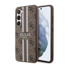 Guess Guess 4G Printed Stripe - Ohišje za Samsung Galaxy S23 (rjavo)