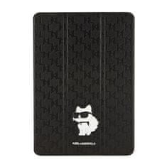 NEW Karl Lagerfeld Folio Magnet Allover Saffiano Monogram NFT Choupette - etui za iPad 10,2" (2021-2019) (črna)