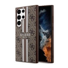 Guess Guess 4G Printed Stripe - Ohišje za Samsung Galaxy S23 Ultra (rjavo)