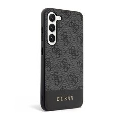 Guess Guess 4G Bottom Stripe Metal Logo Collection - Ohišje za Samsung Galaxy S23 (črno)