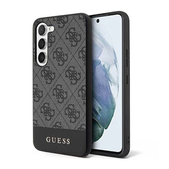 Guess Guess 4G Bottom Stripe Metal Logo Collection - Ohišje za Samsung Galaxy S23 (črno)