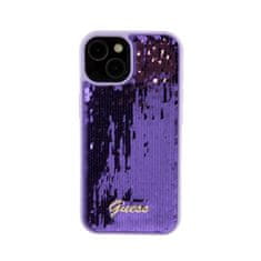 Guess Guess Sequin Script Metal - Ohišje za iPhone 15 (vijolično)