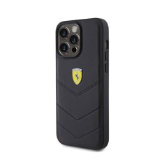 Ferrari Prešiti kovinski logotip Ferrari - Ohišje za iPhone 15 Pro Max (črno)