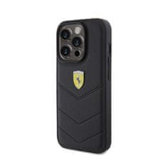 Ferrari Prešiti kovinski logotip Ferrari - Ohišje za iPhone 15 Pro (črno)