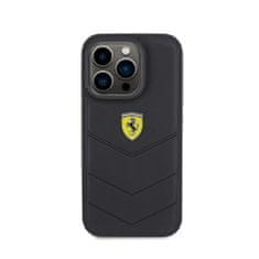 Ferrari Prešiti kovinski logotip Ferrari - Ohišje za iPhone 15 Pro (črno)