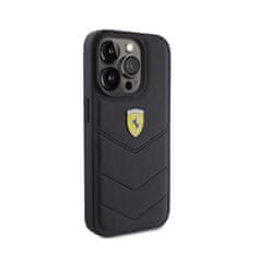 Ferrari Prešiti kovinski logotip Ferrari - Ohišje za iPhone 15 Pro (črno)