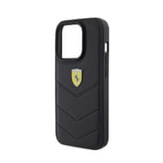 Ferrari Prešiti kovinski logotip Ferrari - Ohišje za iPhone 15 Pro (črno)