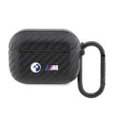 NEW BMW Carbon z dvojnim kovinskim logotipom - Ohišje za AirPods Pro (črno)