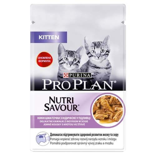 Purina PRO PLAN CAT JUNIOR Nutri Savour vrečka - puran 85 g