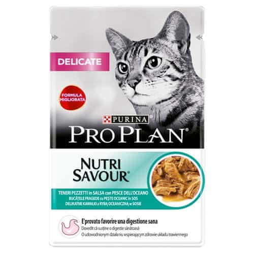 Purina PRO PLAN CAT DELICATE Nutri Savour vrečka - morske ribe 85 g