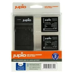 Jupio Komplet 2x DMW-BLG10 - 900 mAh + enojni polnilnik USB