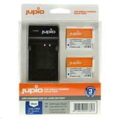 Jupio Komplet 2x Li-90B/92B 1270mAh baterija in polnilec za Olympus