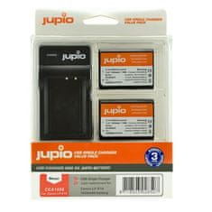 Jupio Komplet 2x LP-E10 1020 mAh + polnilec USB