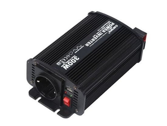 Carspa Napetostni pretvornik CAR300U-12 12V/230V+USB 300W, modificiran sinusni