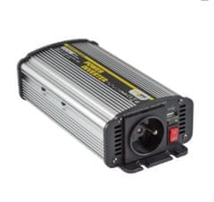 Carspa Napetostni pretvornik CAR600U-242 24V/230V+USB 600W, modificiran sinus (zamenjava za CAR500-24)