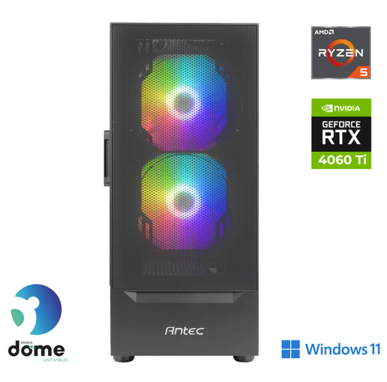 Anni Gamer Advanced namizni računalnik, R5 5500, 16GB, SSD1TB, RTX4060Ti, W11H (ATPII-G8-7510-W)