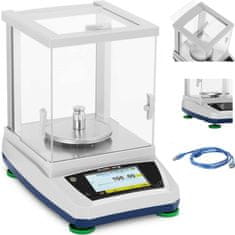 Noah Analitična laboratorijska tehtnica s steklenim pokrovom LCD plošča na dotik 600 g / 0,01 g