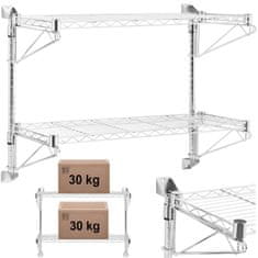 shumee Dvostenska žičnata polica do 60 kg 90 x 35 x 60 cm