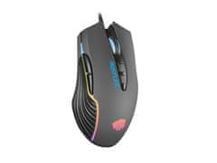 Fury Gaming Mouse Hustler, gaming, 6400DPI, USB, optična, žična, RGB, 7 gumbov, dolžina kabla 1,6 m, črna